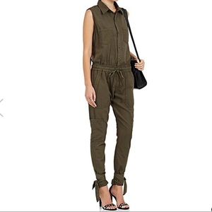 NSF Cotton Canvas Cargo Jumpsuit Size M
